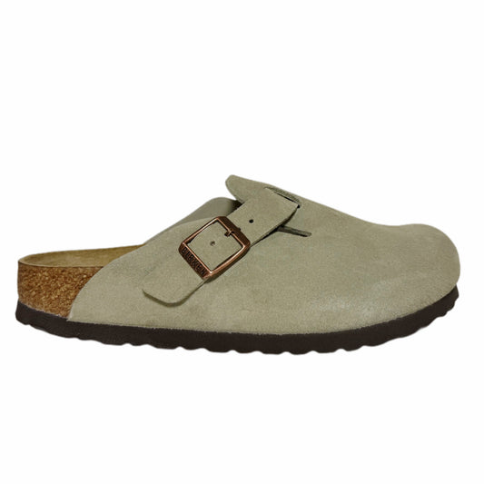 Birkenstock Boston Soft Footbed – Suede Taupe