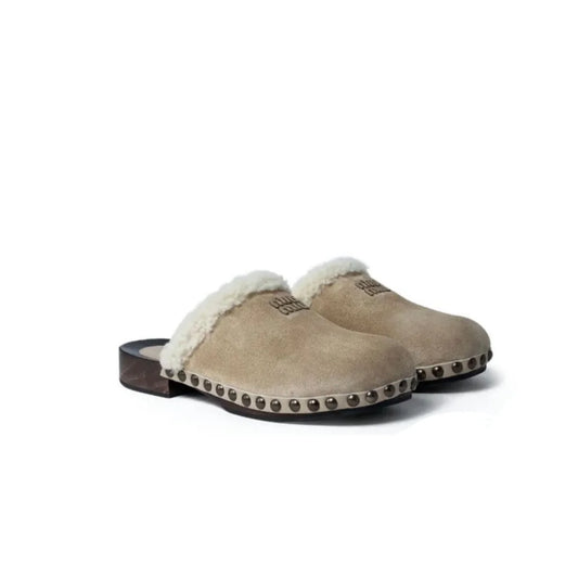 Miu Miu Suede clogs 'beige'