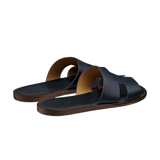 Hermès Izmir Sandal (navy) calfskin