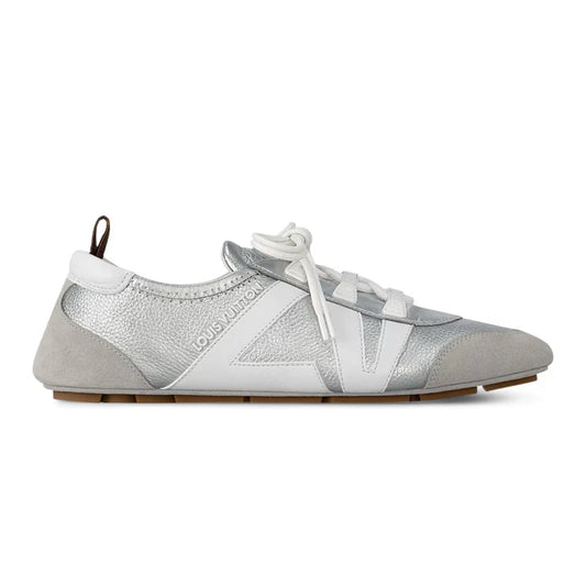 Louis Vuitton LV Sneakerina Metallic grained calf leathe