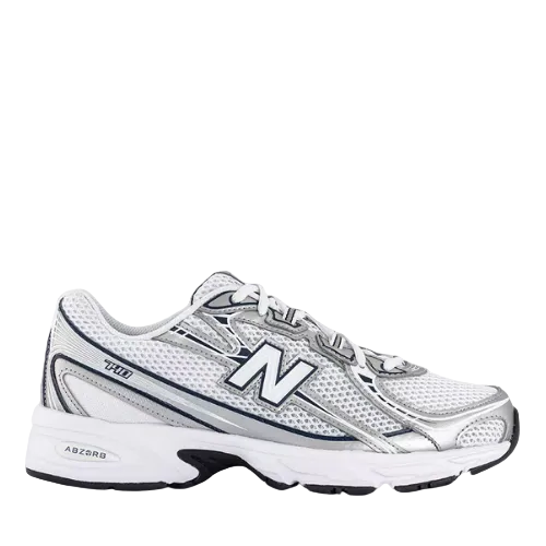New Balance 740 White Metallic Silver Navy