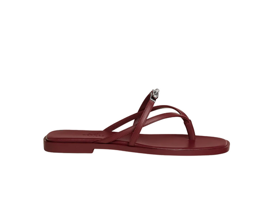 Hermès Miss sandals “Burgundy”