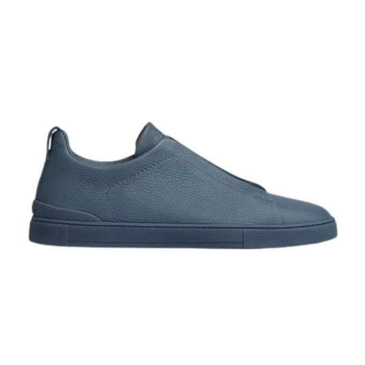 ZEGNA Triple Stitch SECONDSKIN Leather Sneakers