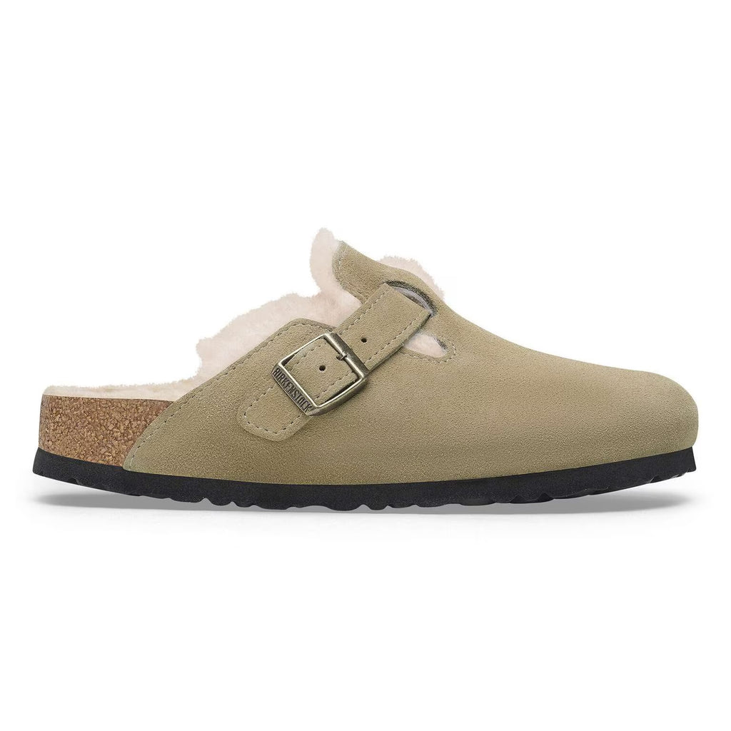 Birkenstock Boston Lammfell Taupe