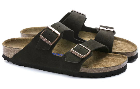 Birkenstock Arizona Soft Footbed Suede Leather Narrow Fit ‘Mocha’