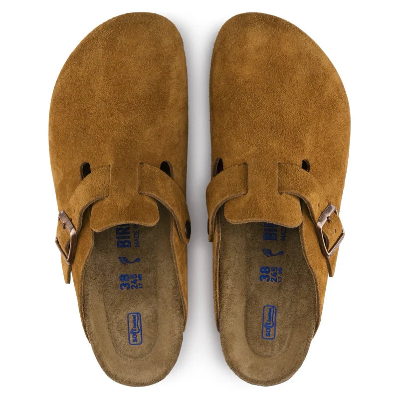 Birkenstock Boston Suede - Brown Mink