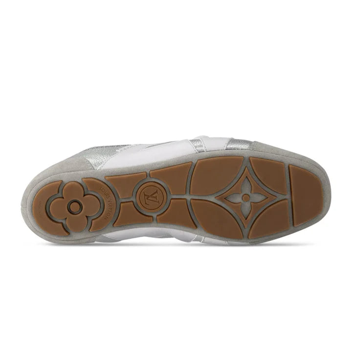Louis Vuitton LV Sneakerina Metallic grained calf leathe
