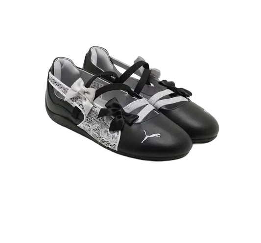 Puma Speedcat Ballet Laces Black White (Womens)