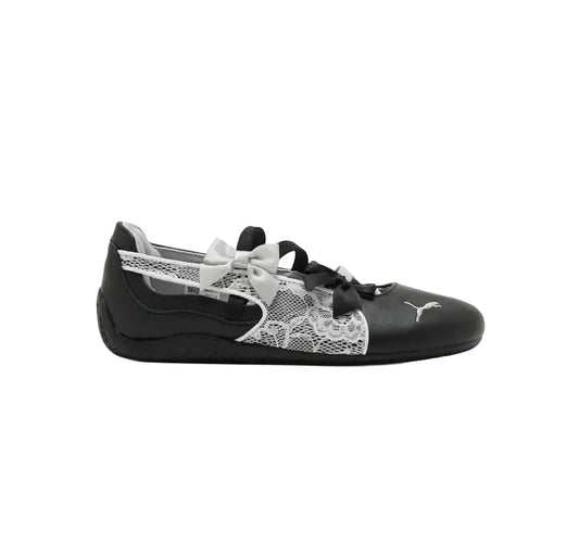 Puma Speedcat Ballet Laces Black White (Womens)
