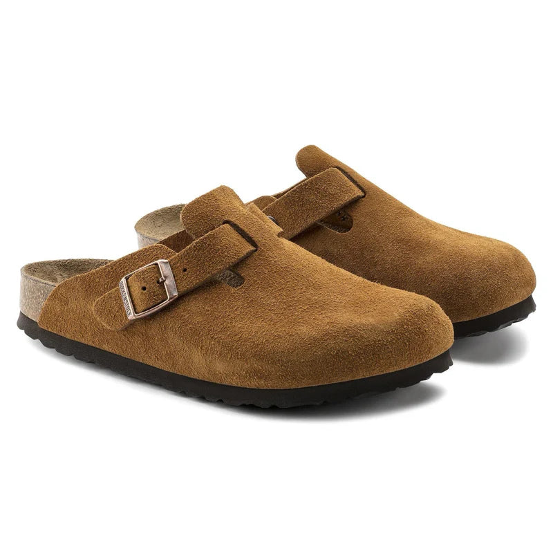 Birkenstock Boston Suede - Brown Mink