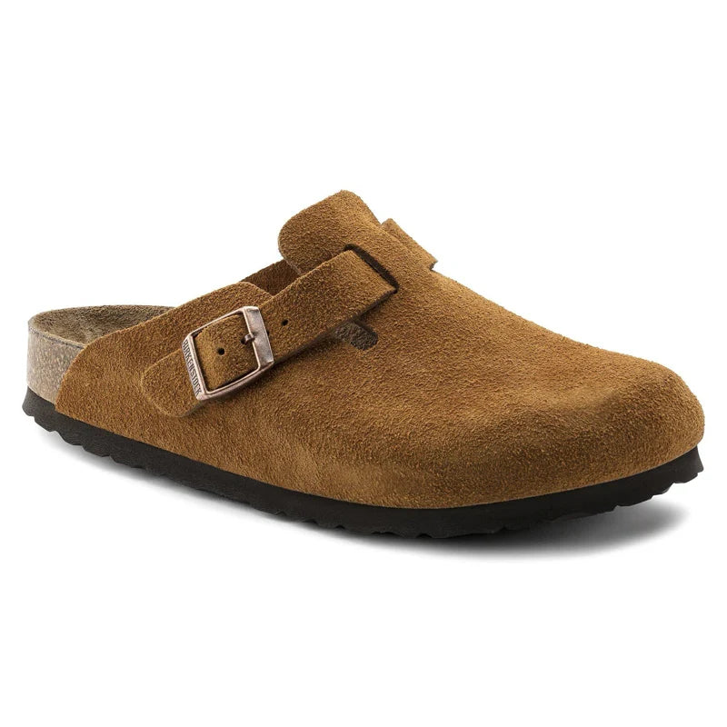 Birkenstock Boston Suede - Brown Mink