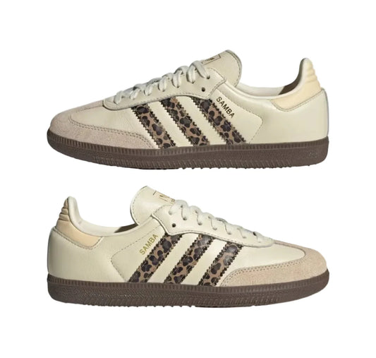 Adidas Samba OG bege /animal print