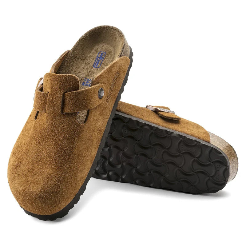 Birkenstock Boston Suede - Brown Mink