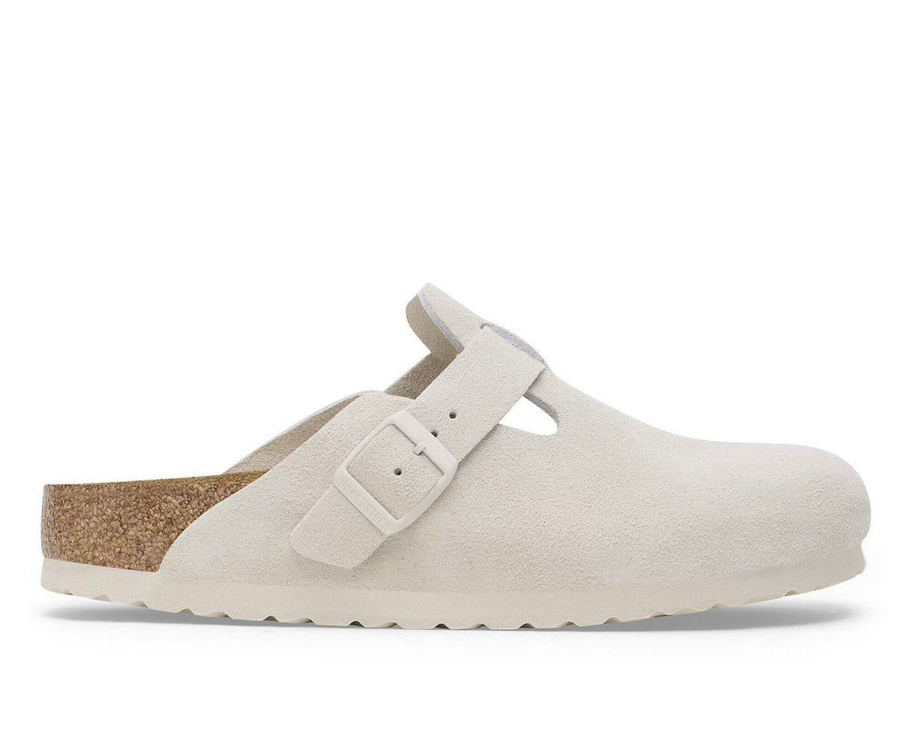 Birkenstock Boston Soft Footbed Antique White