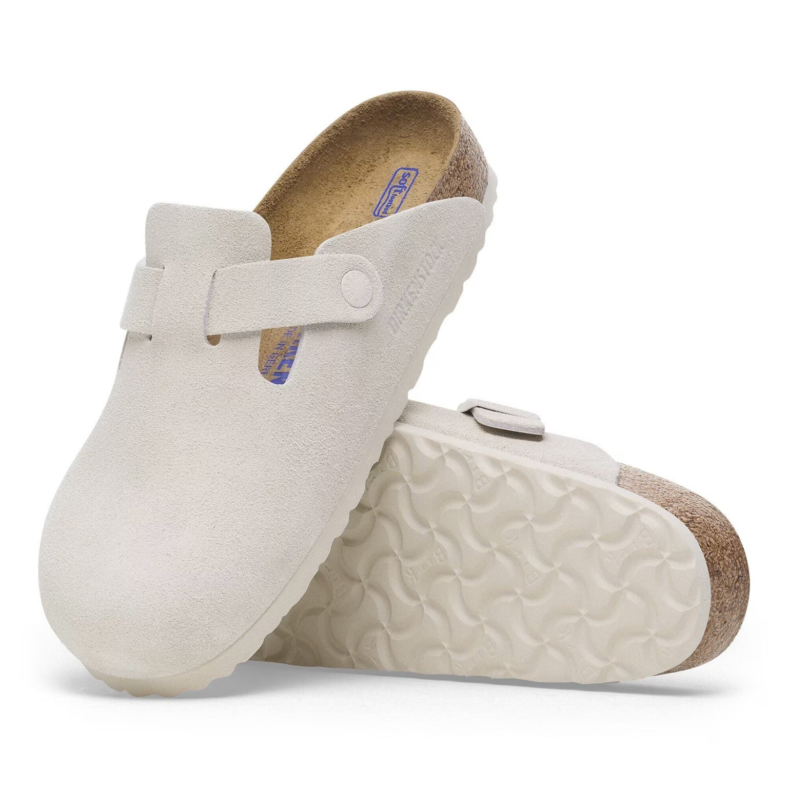 Birkenstock Boston Soft Footbed Antique White