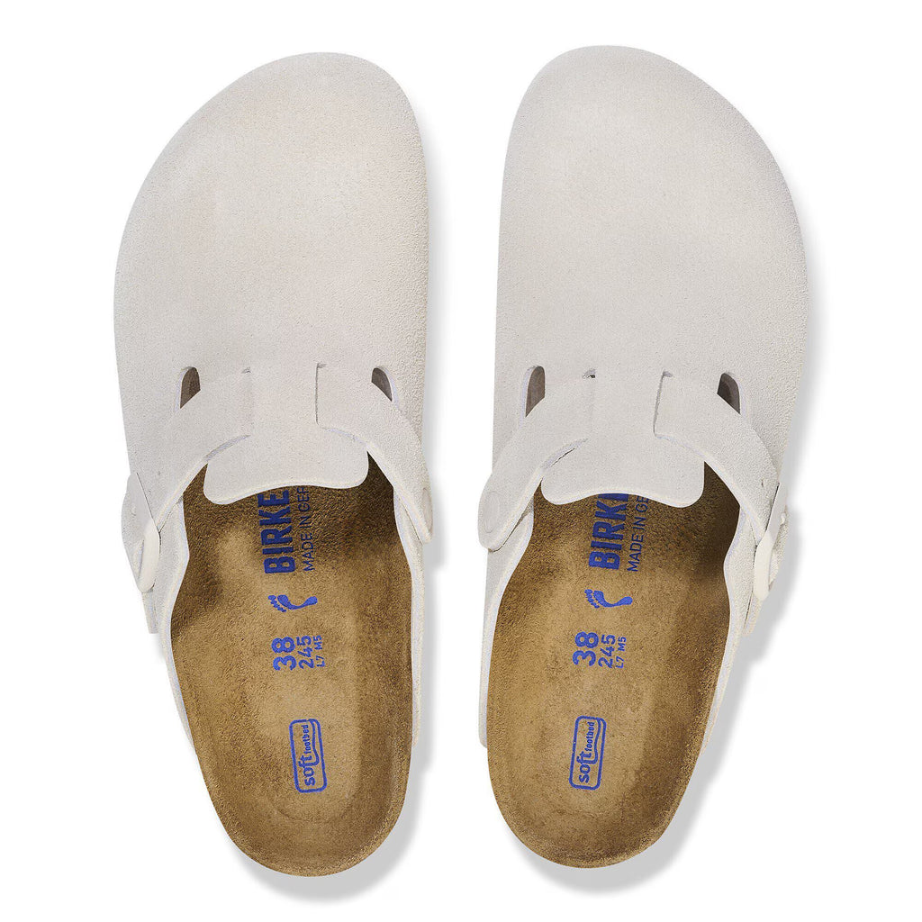Birkenstock Boston Soft Footbed Antique White