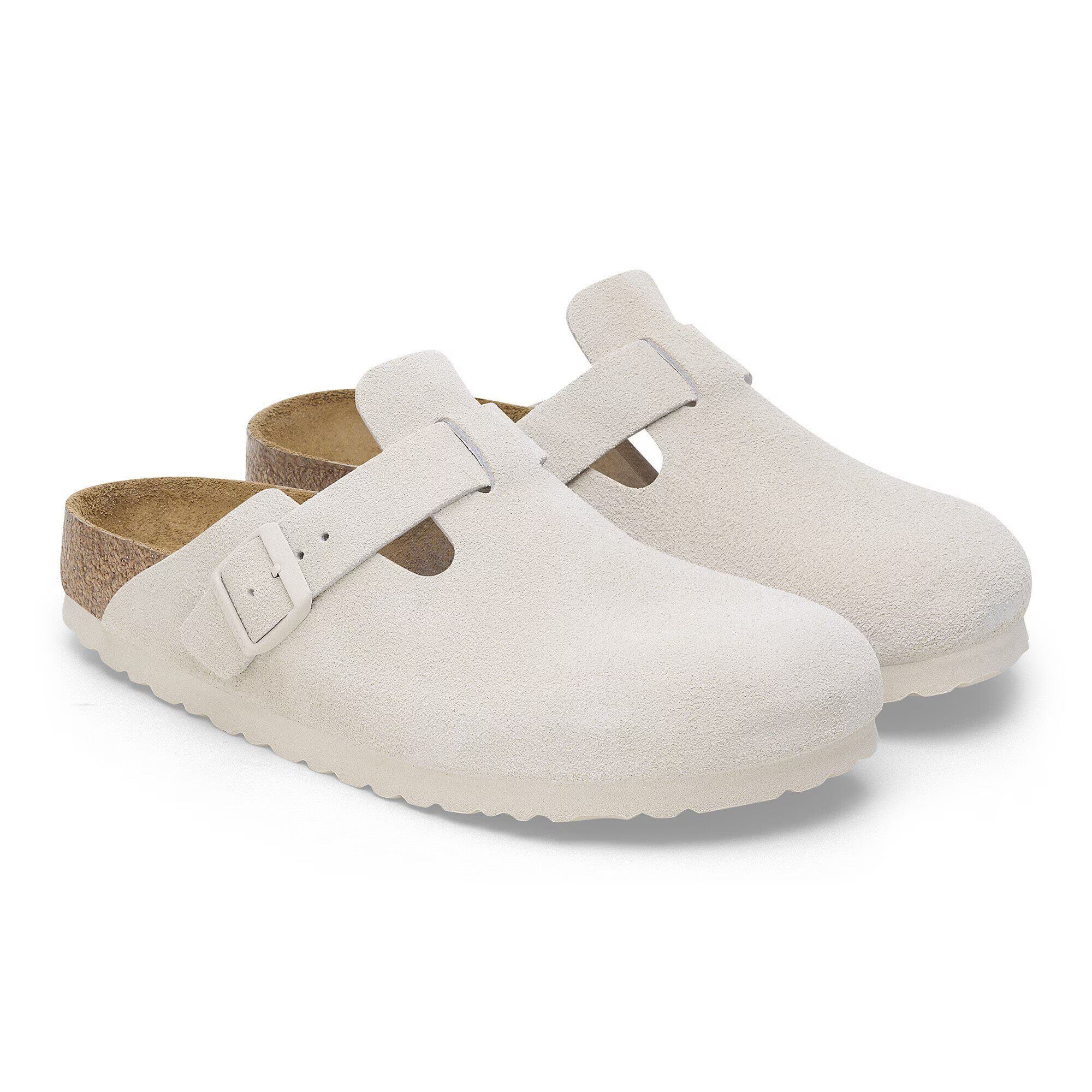 Birkenstock Boston Soft Footbed Antique White