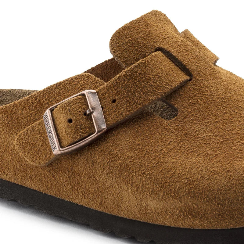 Birkenstock Boston Suede - Brown Mink